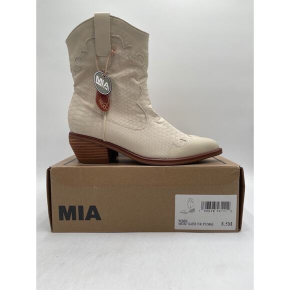 MIA KAINE IVR MH2827 Women's NEW Western Boot White US Size 8.5 M NIB - Picture 11 of 11